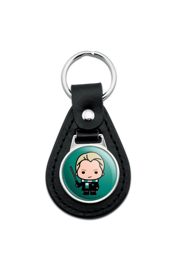 Black Leather Harry Potter Draco Cute Chibi Character Keychain