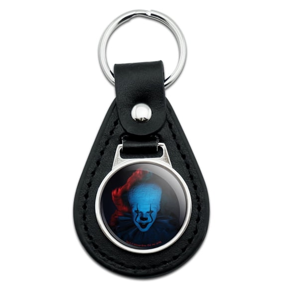 Black Leather  IT: Chapter 2 Blue Pennywise Keychain