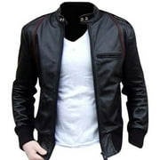 Black Leather Jacket Men - Black Real Lambskin Mens Leather Jacket | Slim Fit Jacket For Men