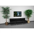 thumbnail image 1 of Black Leather Lounge Set, 3 PC, 1 of 2
