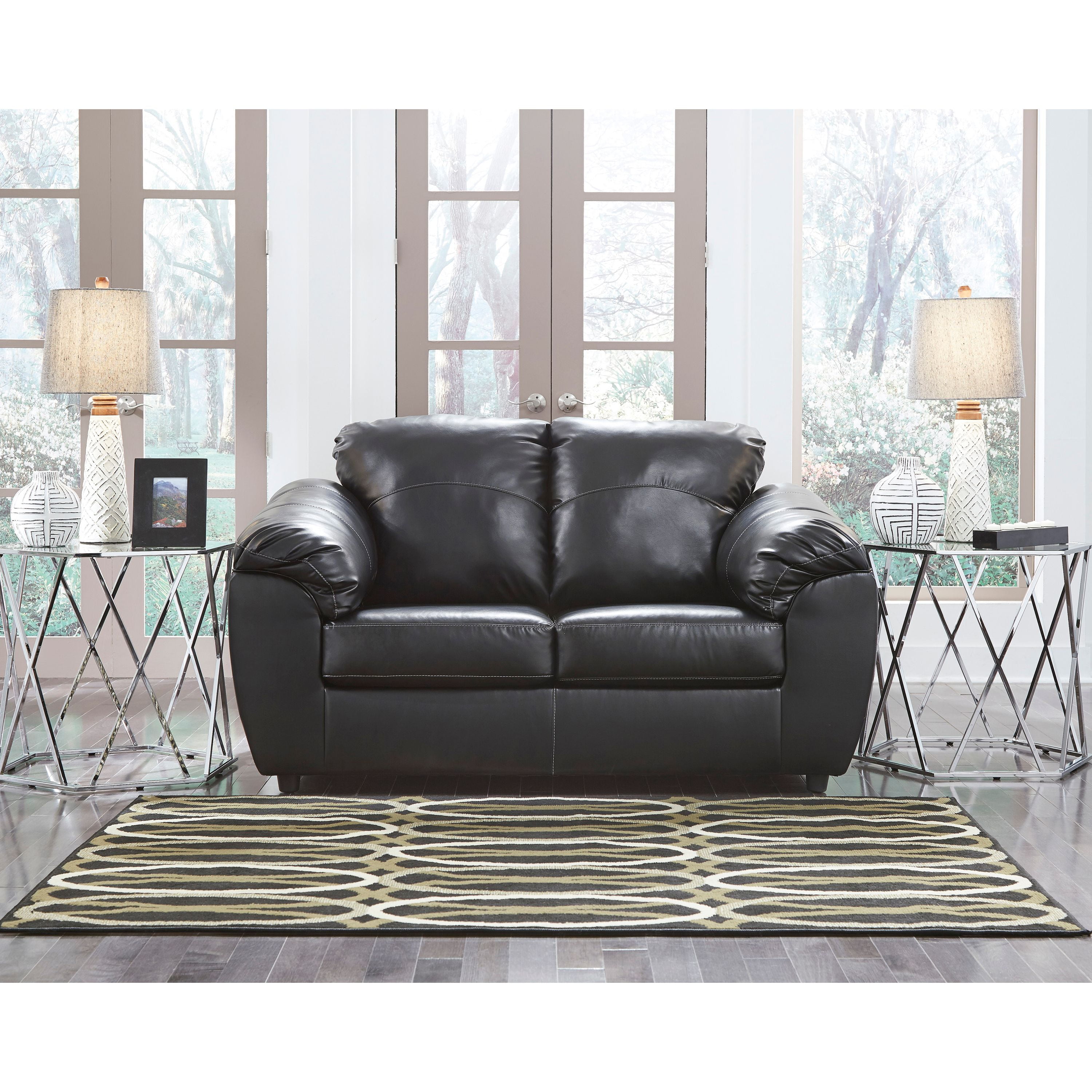 Black Leather Loveseat