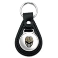 thumbnail image 1 of Power Rangers White Ranger Helmet Black Leather Keychain, 1 of 5