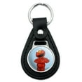 thumbnail image 1 of Black Leather  Sesame Street Vintage Elmo Keychain, 1 of 4