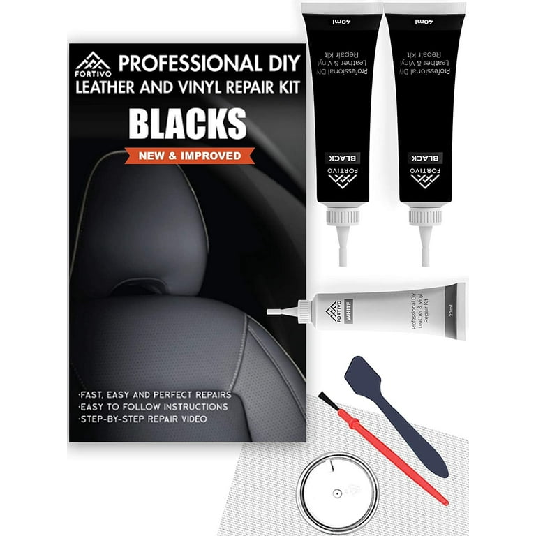 Black Leather and Vinyl Repair Kit - Furniture, Couch  