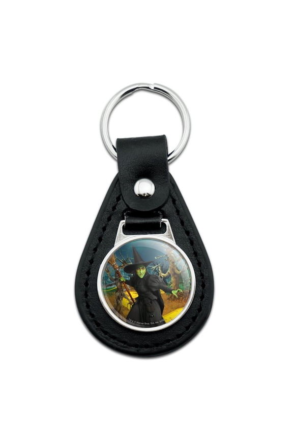 Black Leather  Wizard of Oz Wicked Witch Character Keychain