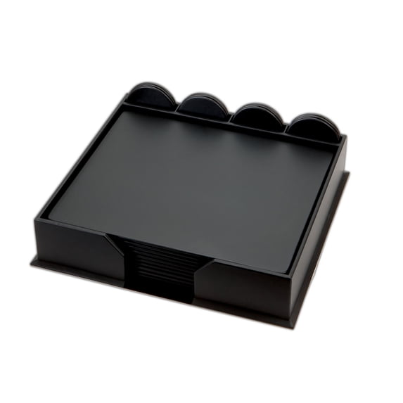 Black Leatherette 23-Piece Conference Room Set