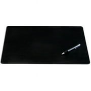 Black Leatherette 38 x 24 Desk Mat without Rails