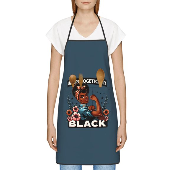 Black Legacy Dignity Heritage Apron,Black History Month Gift for Black Women,Waterproof Chef Apron with Pocket,Inspirational Gift for Kitchen Cooking BBQ,Melanin Gifts