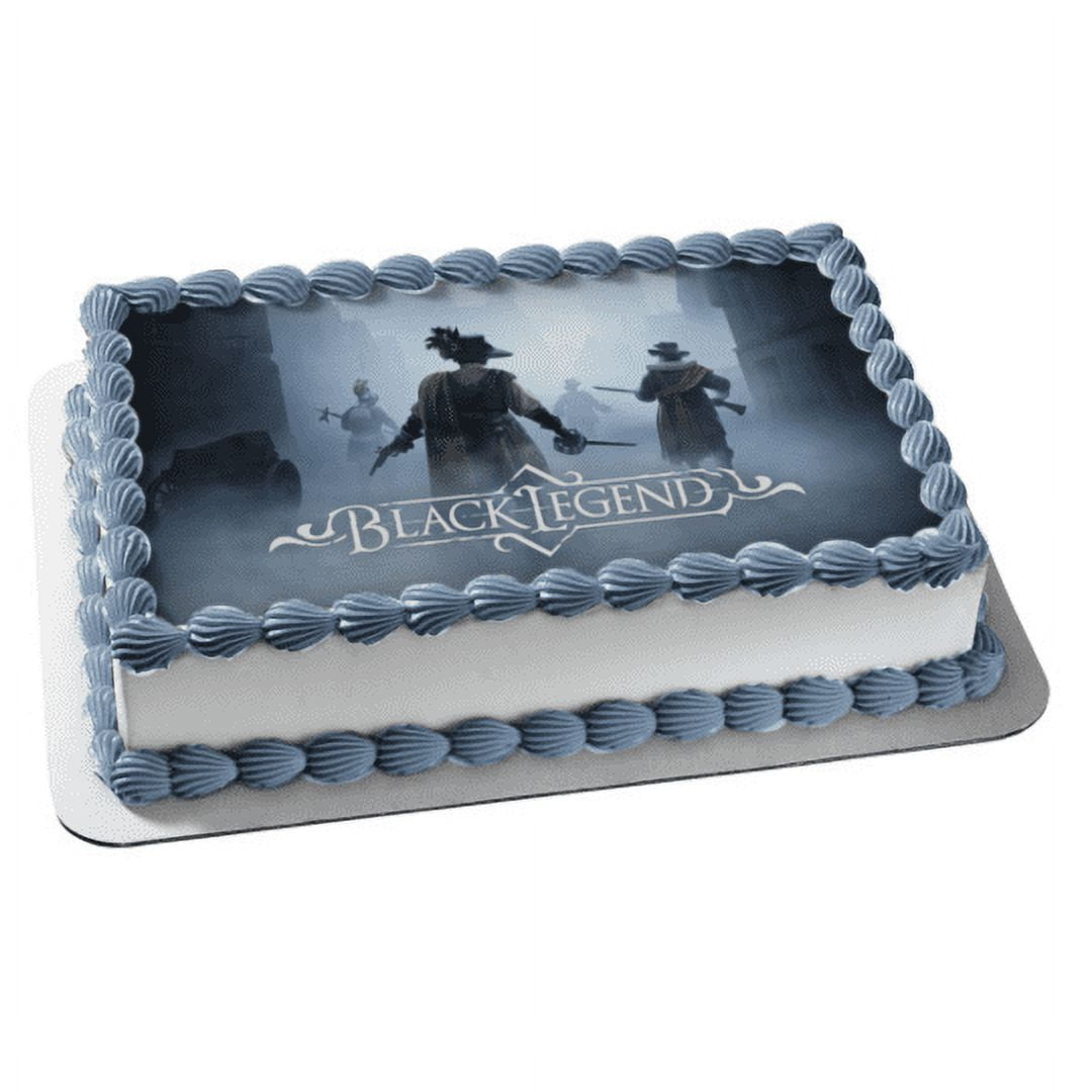 Black Legend Horror Video Game Edible Cake Topper Image ABPID53994 ...