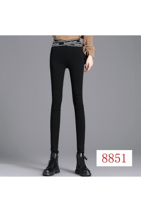 Black Leggings High Waist Slimming Tight Pencil Pants