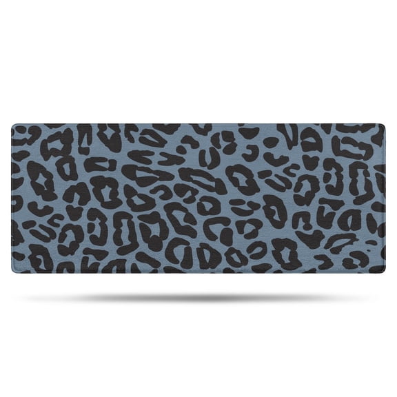 Black Leopard Pattern Bathroom Rugs Mat,Non Slip Microfiber Bathroom Rug,Rubber Backing,Soft Bathroom Mats for Bathroom Floor,Tub and Shower,60x24in(150x60cm)
