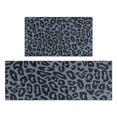 thumbnail image 1 of Black Leopard Pattern Kitchen Rugs Sets Of 2,Anti Fatigue Kitchen Mat Rugs Non Slip Washable,Decorative Kitchen Floor Mats for Kitchen,Sink,Laundry,17"x30"+17"x47", 1 of 7