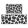 thumbnail image 1 of Black Leopard Pattern Kitchen Rugs Sets Of 2,Anti Fatigue Kitchen Mat Rugs Non Slip Washable,Decorative Kitchen Floor Mats for Kitchen,Sink,Laundry,17"x30"+17"x47", 1 of 7