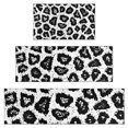 thumbnail image 1 of Black Leopard Pattern Kitchen Rugs Sets Of 3,Kitchen Runner Rugs Non Skid Washable,Decorative Kitchen Floor Mats for Kitchen,Sink,Laundry,17"x30"+ 17"x47" + 17"x59", 1 of 6