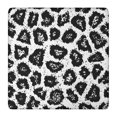 thumbnail image 1 of Black Leopard Pattern Square Fitted Tablecloth with Elastic Edge,Square Table Cover,Washable Elastic Table Cover for Home Kitchen Party Decor 36"x36", 1 of 6
