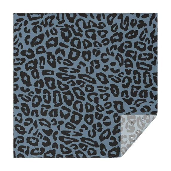 Black Leopard Pattern Square Tablecloth,Waterproof Square Table Cover,Wipeable Spillproof Washable Table Cover for Home Kitchen Party Decor 42"X42"(107x107cm)