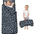 thumbnail image 1 of Black Leopard Pattern Toddler Nap Mats for Kids Preschool,Sleeping Mat Bag or Kids,Toddler Sleeping Bag,Toddler Nap Mat or Daycare, 1 of 6