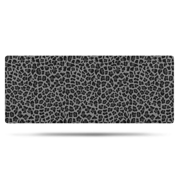 Black Leopard Print Bathroom Rugs Mat,Non Slip Microfiber Bathroom Rug,Rubber Backing,Soft Bathroom Mats for Bathroom Floor,Tub and Shower,60x24in(150x60cm)