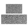 thumbnail image 1 of Black Leopard Print Kitchen Rugs Sets Of 2,Anti Fatigue Kitchen Mat Rugs Non Slip Washable,Decorative Kitchen Floor Mats for Kitchen,Sink,Laundry,17"x30"+17"x47", 1 of 7