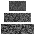thumbnail image 1 of Black Leopard Print Kitchen Rugs Sets Of 3,Kitchen Runner Rugs Non Skid Washable,Decorative Kitchen Floor Mats for Kitchen,Sink,Laundry,17"x30"+ 17"x47" + 17"x59", 1 of 6