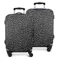thumbnail image 1 of Black Leopard Print Luggage Cover Fashion Suitcase Cover Baggage Covers Fit 25-28 Inch Luggage (Go Travel), 1 of 5