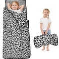 thumbnail image 1 of Black Leopard Print Toddler Nap Mats for Kids Preschool,Sleeping Mat Bag or Kids,Toddler Sleeping Bag,Toddler Nap Mat or Daycare, 1 of 6