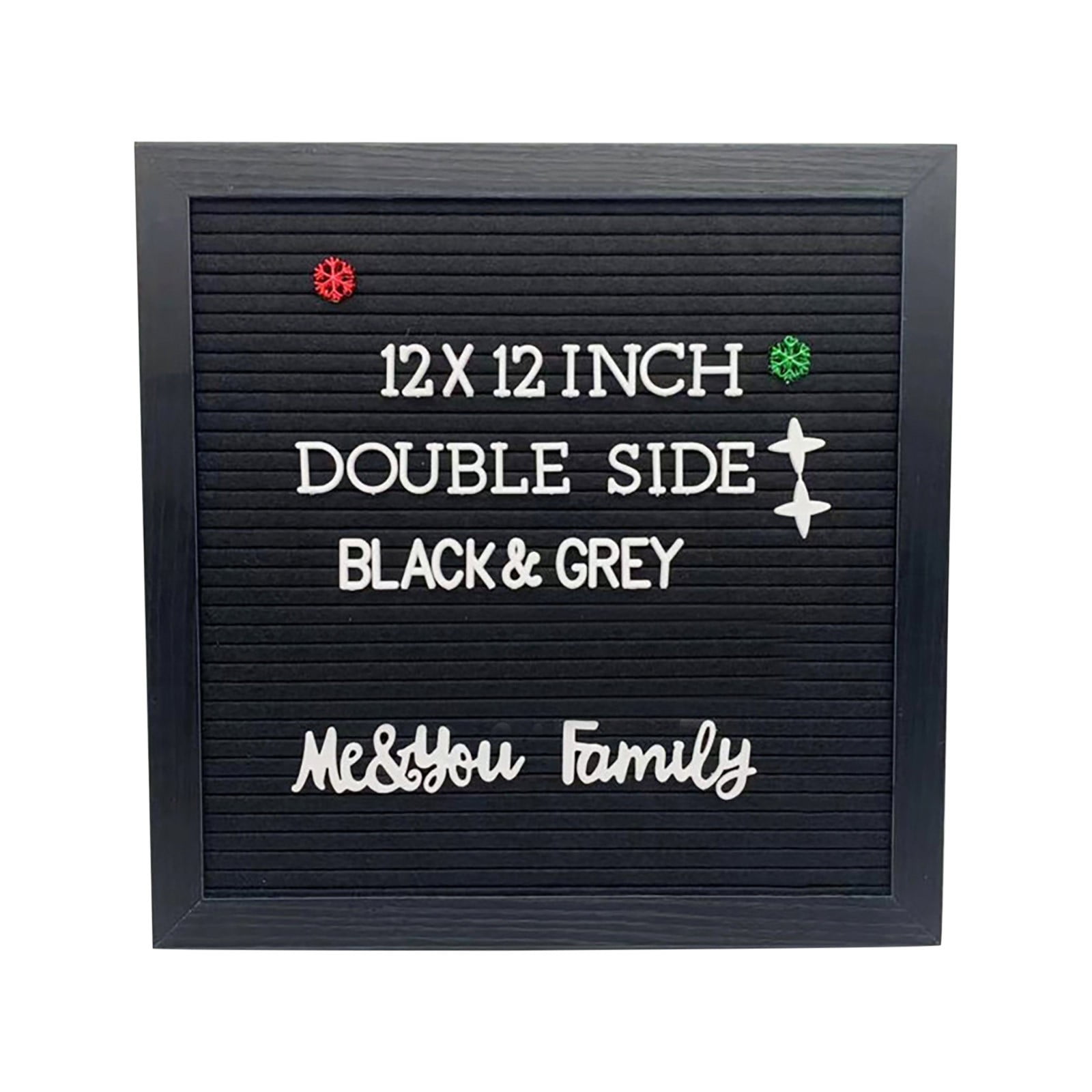 Black Letter Board With Changeable Letters&Numbers 12”x12” Message