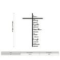 thumbnail image 1 of Black Letter Cross Wall Decor - Elegant Religious Themed Wall Decoration, Stylish Home Accent For Living Room, Bedroom Or Entryway, Simple And Classic Wall Art Piece, 16in, B, 1 of 5