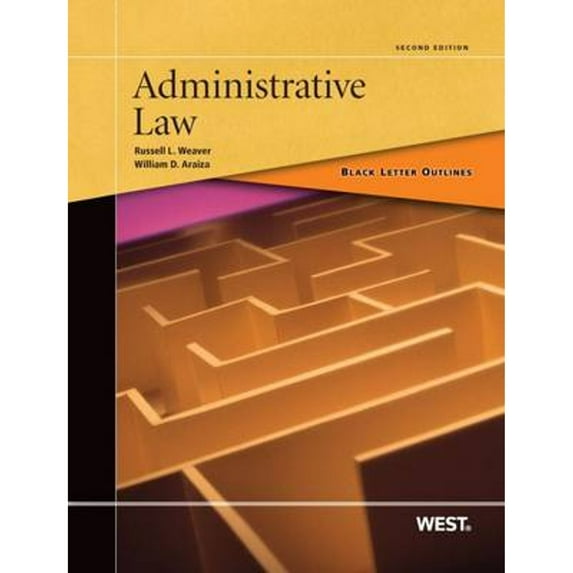 Pre-Owned Black Letter Outline on Administrative Law (Black Letter Outlines), 9780314904089, 0314904085, Paperback, 2 edition