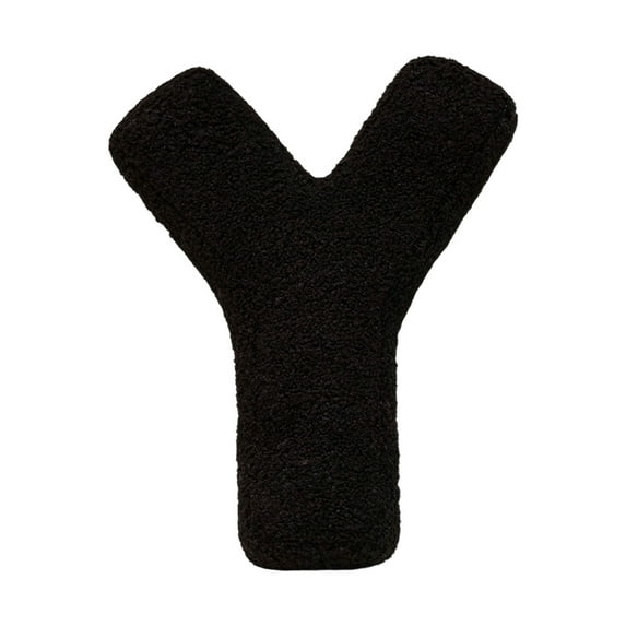 Black Letter Pillows, Cute Soft Initial Throw Cushion Letter Hugging Throw Pillows Decorative English Alphabet A to Z Cushion Pillows for Living Room Sofa Couch Bed Car Decoration