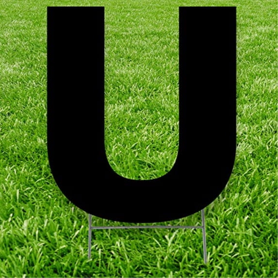 Black Letter U 20 inches tall