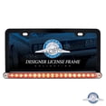 thumbnail image 1 of Black License Frame with 19 LED 12" Reflector Light Bar - Red LED/Clear Lens, 1 of 2