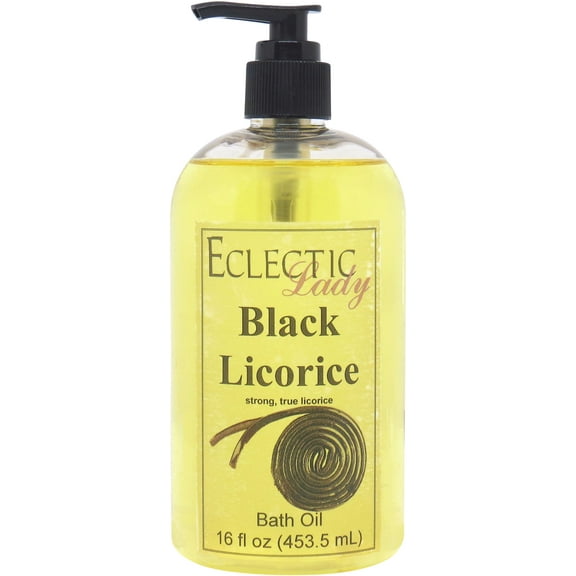 Black Licorice Bath Oil - Scented Body Oil - Relaxing & Moisturizing Bathing Oil - Fragrance Body Oil For Dry & Rough Sensitive Skin - 16 oz