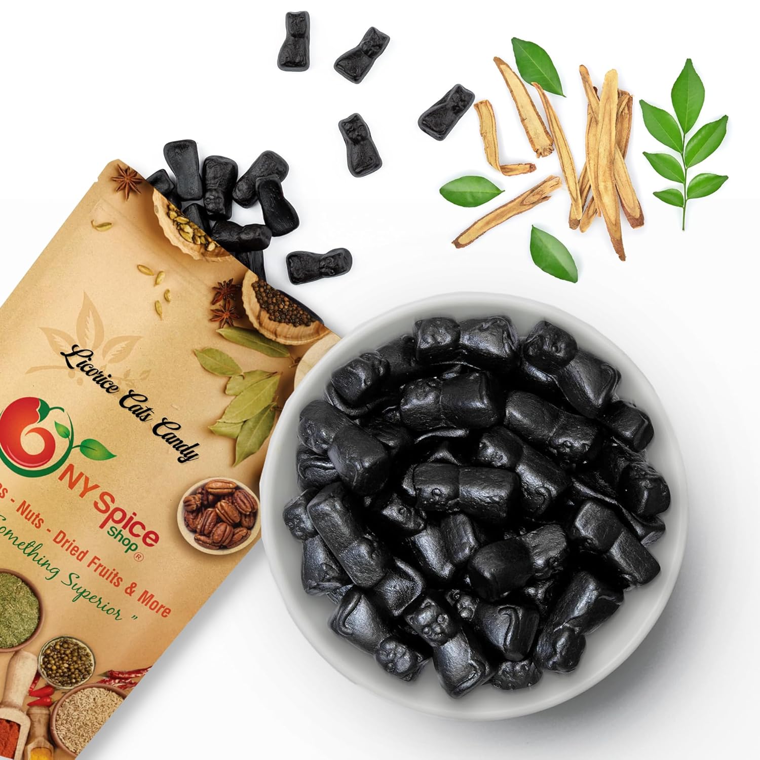 Black Licorice Candy 1 Pound Dutch Licorice Cats Chocolate Licorice