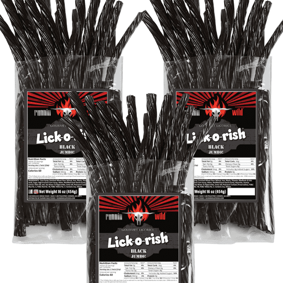 Black Licorice Candy | 3 Pounds Total (Set of 3 bags, 1 pound each)