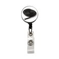 thumbnail image 1 of Black Licorice Rope Retractable Reel ID Badge Key Card Name Tag Holder with Clip, 1 of 7