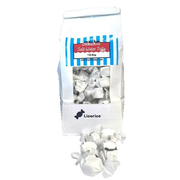 Black Licorice Salt Water Taffy - Bulk Bags