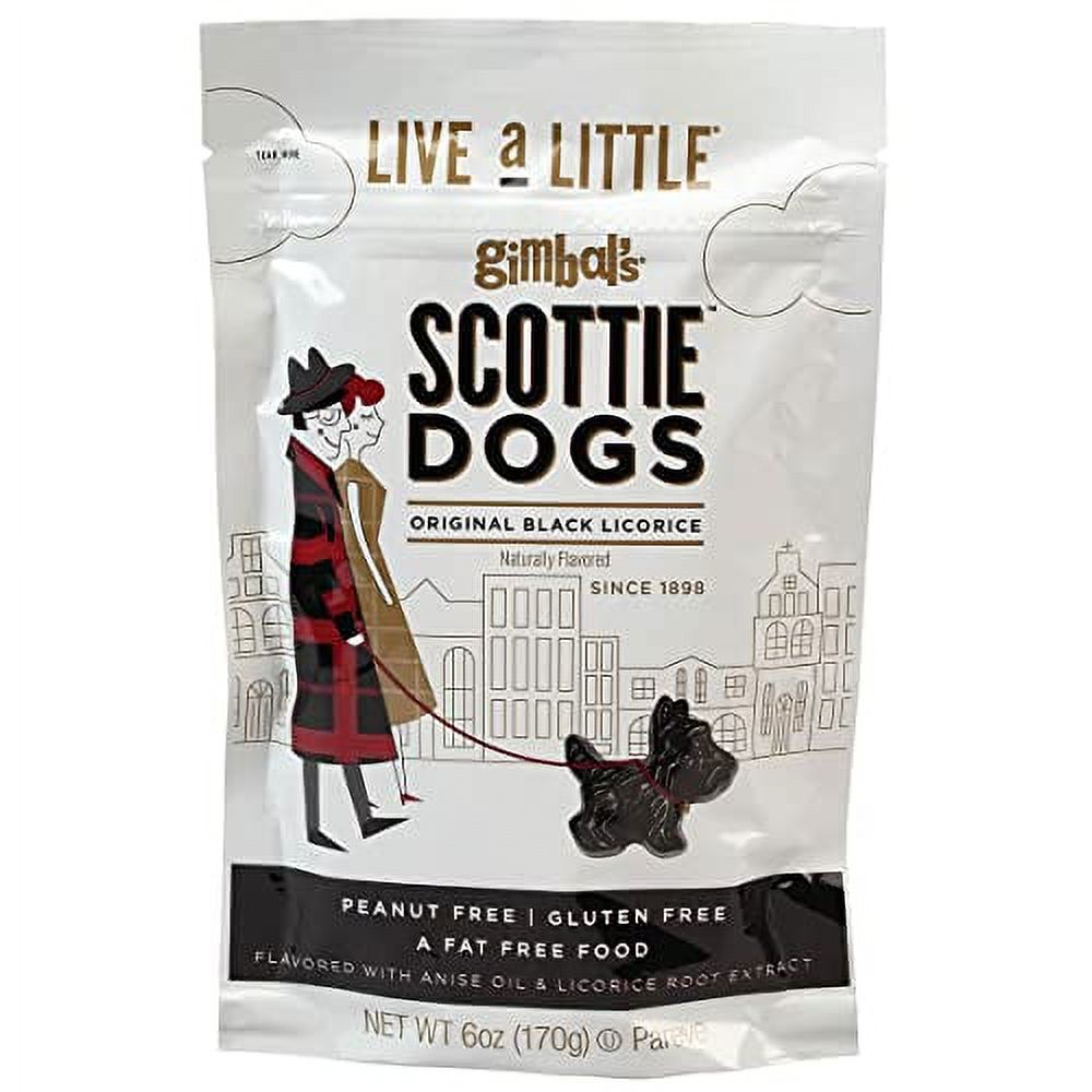 Black Licorice Scottie Dogs, 6Oz.