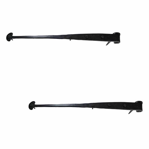 Black Lift Off Pintle Hinge 16 1/4" L Wrought Iron Reversible Hinges Pack of 2