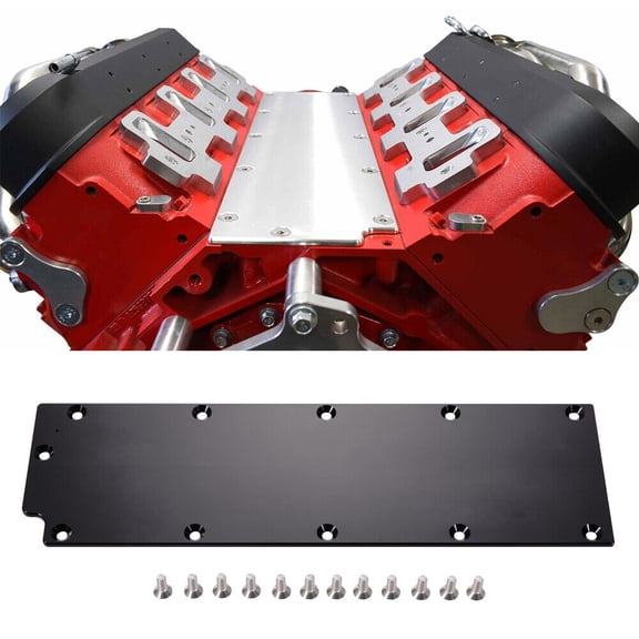 Black Lifter Pan LS Gen 4 Valley Cover Plate Billet Aluminum LS2,LS3 DOD New