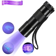 Black Light, 1 Pc UV Handheld Blacklight Flashlights 12 Led 395nm Mini Light Torch Detector for Pets Urine and Stains