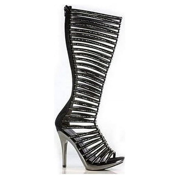 Black Light  5" Heel M-Stella Ellie Shoes Black