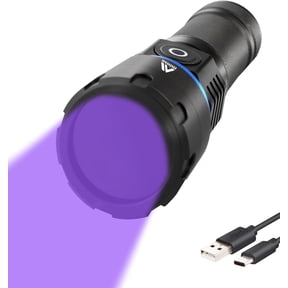 Minsk Black Light 60W, Flashlights High Lumen, USB C Rechargeable, 2 Modes Powerful Lights for Pet Urine Detection, Resin Curing, Minerals, Blood Tracking, AC Leak