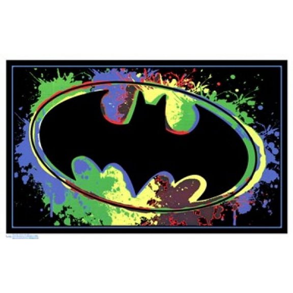 Black Light - Batman Logo Poster (34 x 22)