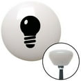 thumbnail image 1 of Black Light Bulb White Retro Shift Knob with M16 x 1.5 Insert Shifter Auto Manual, 1 of 1