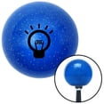 thumbnail image 1 of Black Light Bulb on Blue Metal Flake Shift Knob with M16 x 1.5 Insert Shifter Auto Brody, 1 of 1