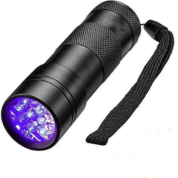 Black Light Fashlite, 2 Pieces UV Handheld Black Light FlashlighMini Light Flashlight Detector for Pet Urine and Stains