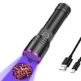 thumbnail image 1 of Black Light Flashlight 2000 Lumens High Power with Charging Cable, UV Flashlight for Night Hunting, Dog Cat,Rock Hunting,Resin Curing,Looking for a Scorpion, 1 of 8