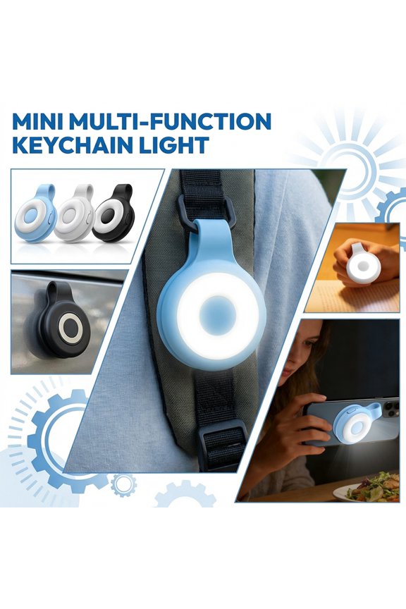 Black Light Flashlight Rechargeable, 2inRound Body, Magnetic Base, Keychain Attachment, Portable Illumination, Job Site Tasks, Black Casing, 1 Pc