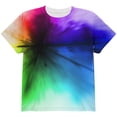 thumbnail image 1 of Black Light Raver Rainbow All Over Youth T Shirt Multi YSM, 1 of 2
